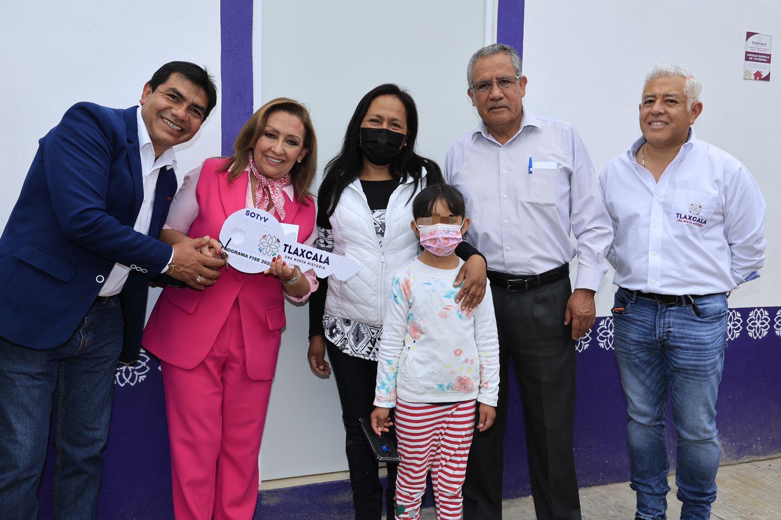 Entregó Gobernadora acciones del programa “Construyendo Viviendas para tu Bienestar” en Tocatlán