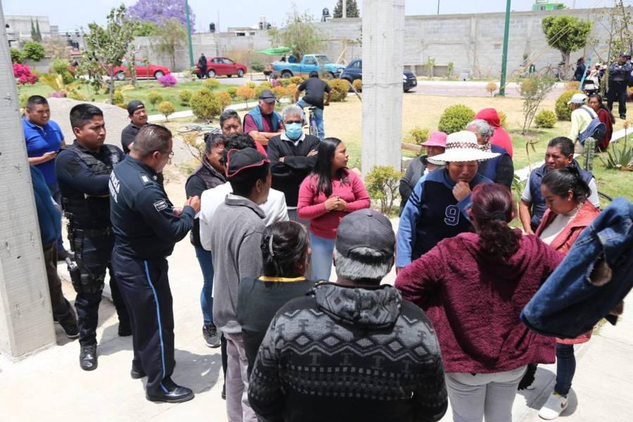 Pobladores se manifiestan por inseguridad en Tlaltelulco 