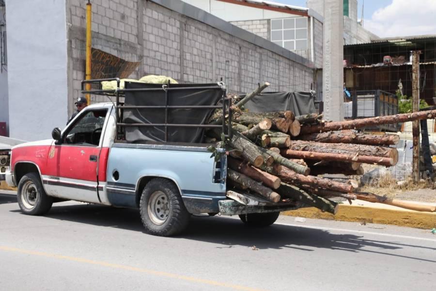 Asegura policía estatal camioneta de talamontes en Zitlaltepec