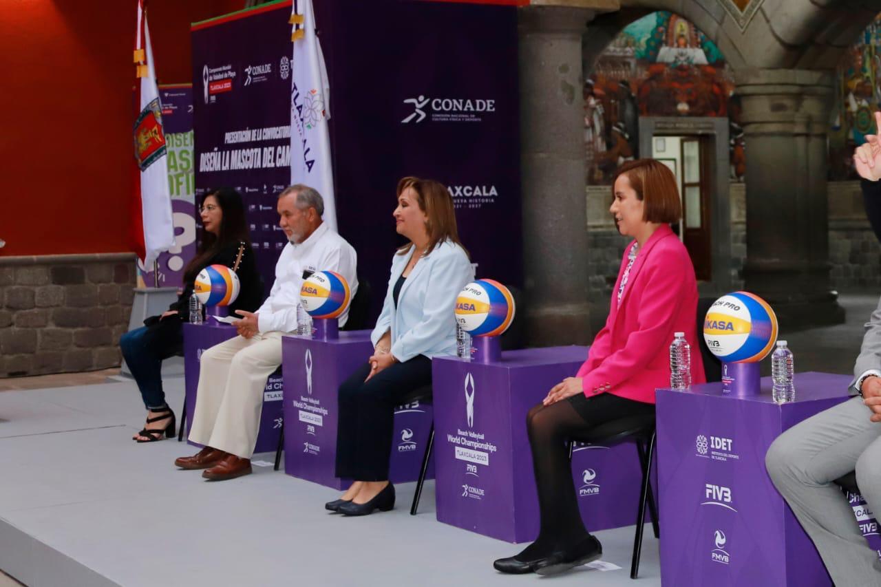 Presentan Convocatoria “Diseña la mascota del campeonato mundial de Voleibol de Playa Tlaxcala 2023”