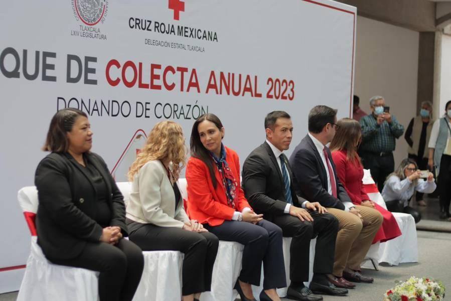 Arranque de la colecta anual 2023 de la Cruz Roja en el Congreso del Estado 