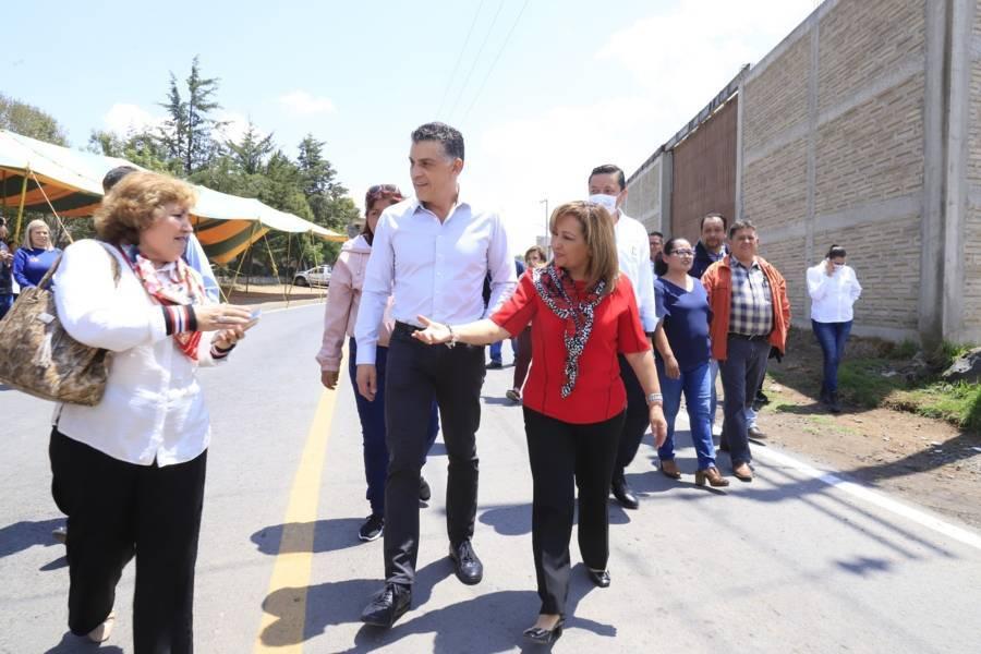 Entregó Gobierno del estado rehabilitación de carretera Buenavista–San José Tepeyahualco En Tlaxco