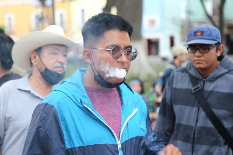 Concentración pacífica a favor de la Cannabis en Tlaxcala 