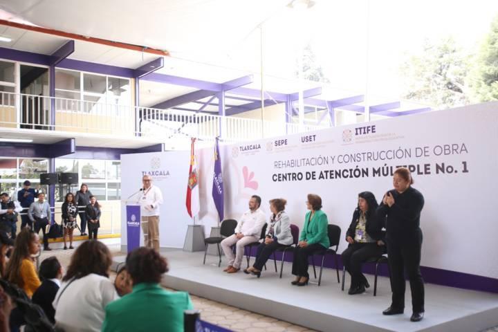 Entrega gobernadora Lorena Cuéllar, rehabilitación y construcción de obra del CAM 1