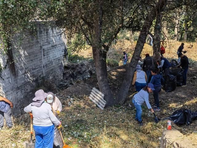 Gobierno estatal y ayuntamiento capitalino inician restauración de la barranca de Xico