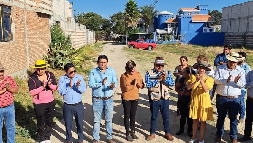 Pobladores de San Pablo del Monte reconocen labor del alcalde Raúl Tomás Juárez Contreras