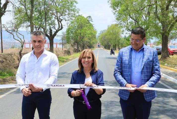 Entregó Gobernadora Lorena Cuéllar rehabilitación de carretera Calpulalpan–La Soledad