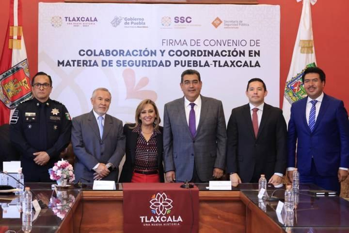 Fortalecen Gobiernos de Tlaxcala y Puebla acciones conjuntas en seguridad