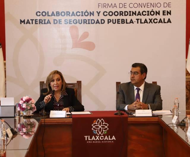 Fortalecen Gobiernos de Tlaxcala y Puebla acciones conjuntas en seguridad