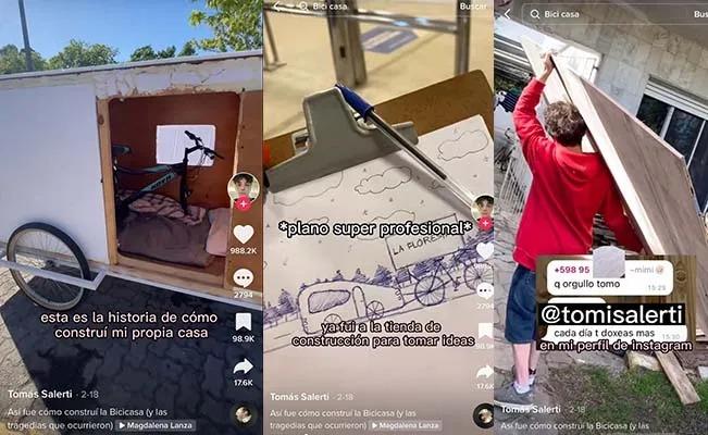 Un joven se vuelve viral por su gran creatividad al construir su propia casa rodante