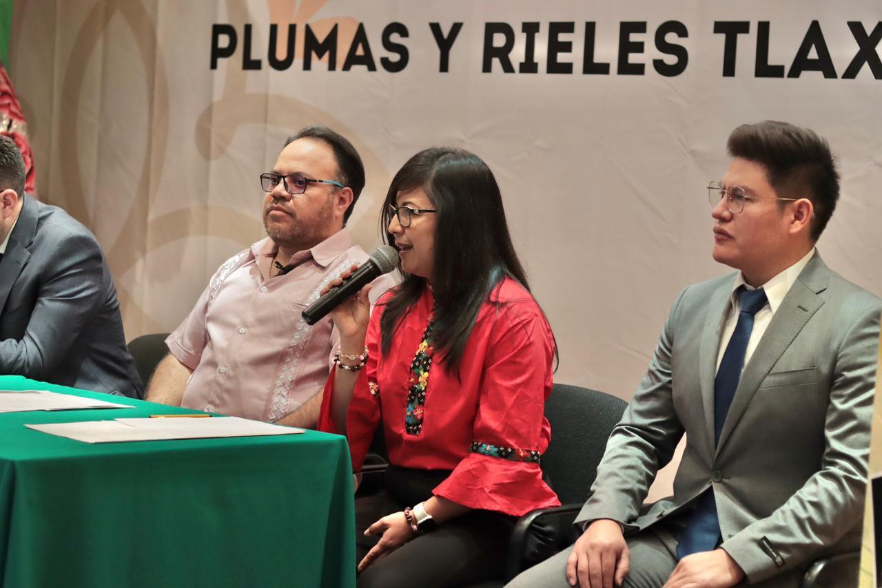 Presentan cartelera del Festival Internacional “Plumas y Rieles Tlaxcala 2023"