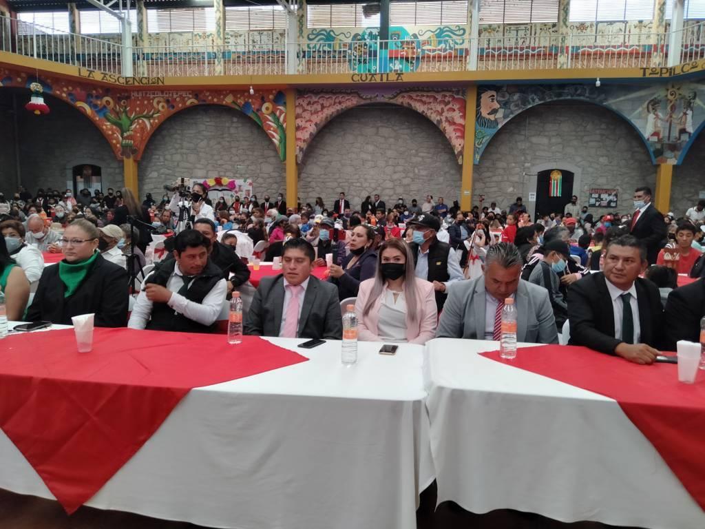 Alcalde Xaltocan resalta en su informe trabajo conjunto con la gobernadora 