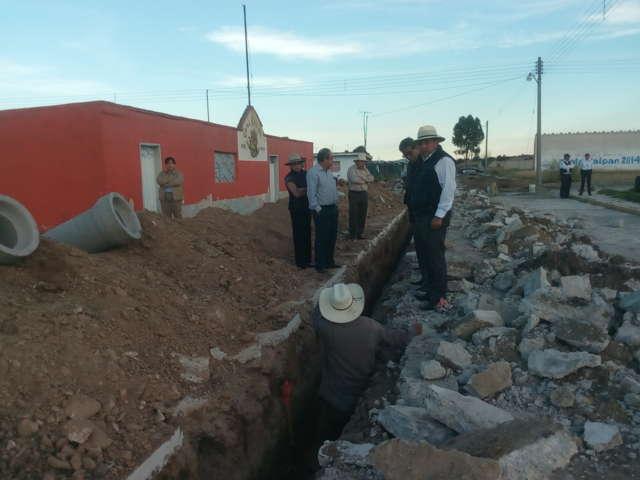 Comunidades de Calpulalpan cuentan ahora con más redes de agua potable y drenaje sanitario
