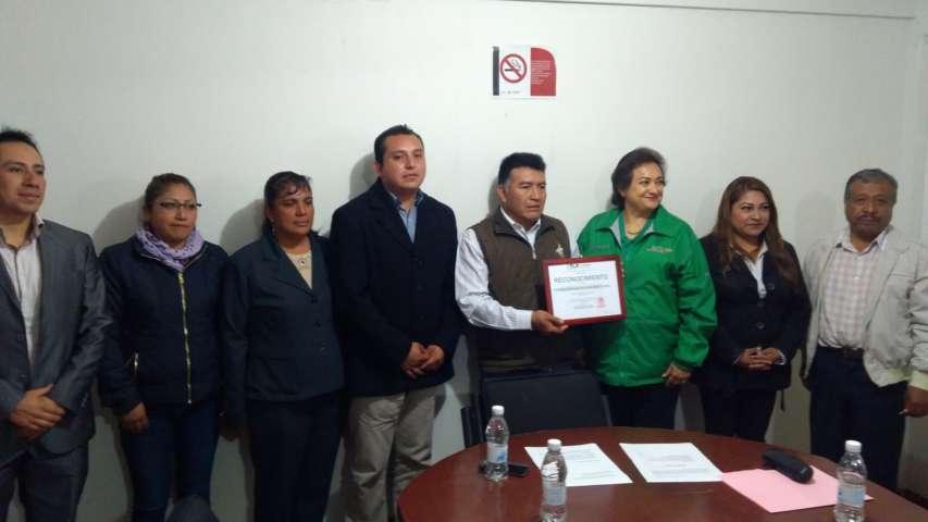 Certifica Coeprist al Ayto. de Tocatlán como espacio libre de humo de tabaco