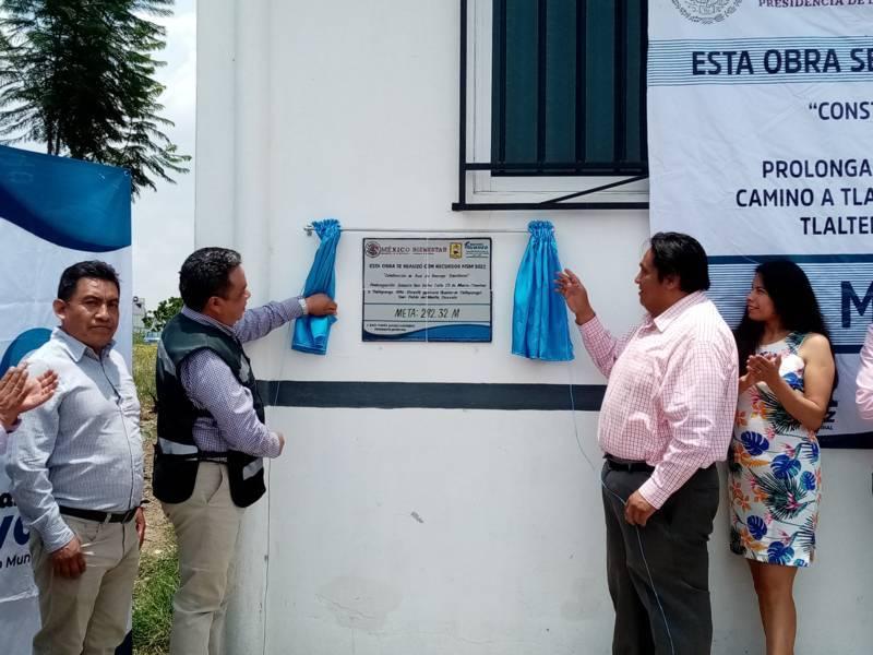 Alcalde Raúl Juárez encabeza la entrega de obra en Tlaltepango 