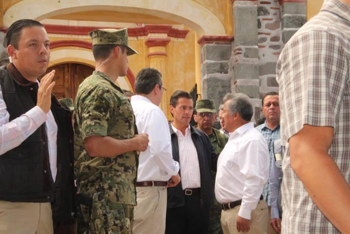 Sorpresiva visita del presidente Peña Nieto a Ixtacuixtla  