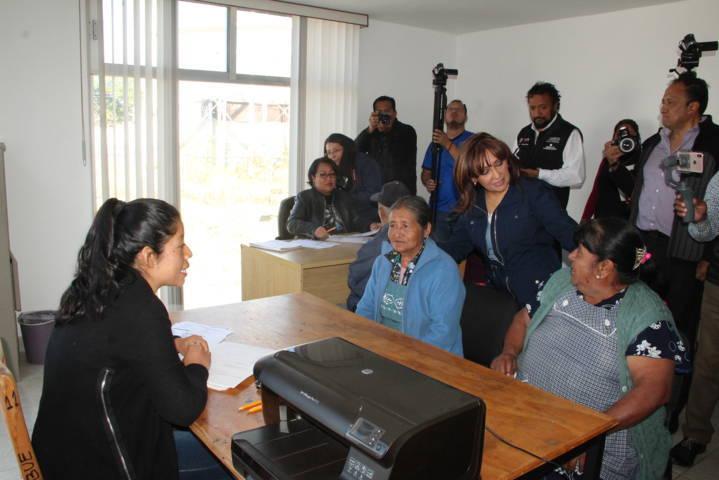 Lorena Cuéllar apertura oficinas de Bienestar para abuelitos en SPM