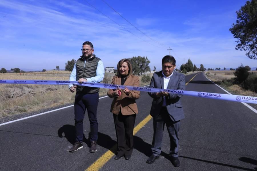 Inauguró gobernadora rehabilitación de obras carreteras en tres municipios