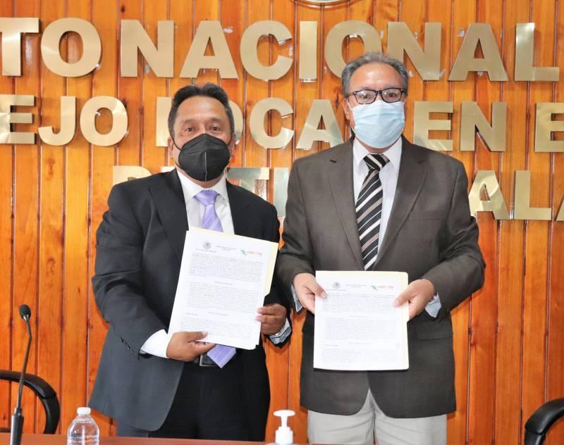 Signan convenio INE y CECYTE para uso educativo de plástico electoral