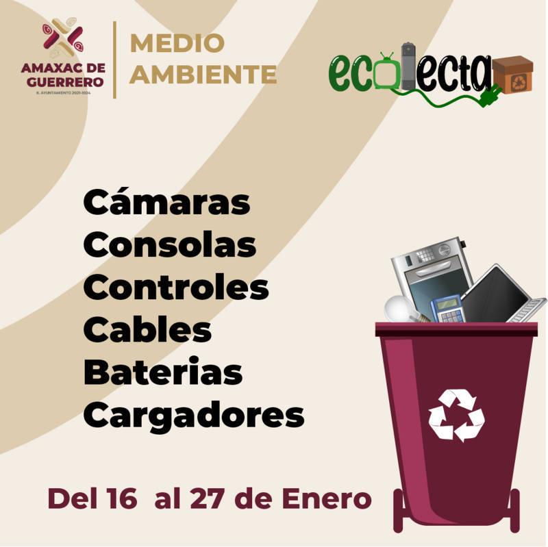 Inicia Amaxac de Guerrero colecta de aparatos electrónicos en desuso 