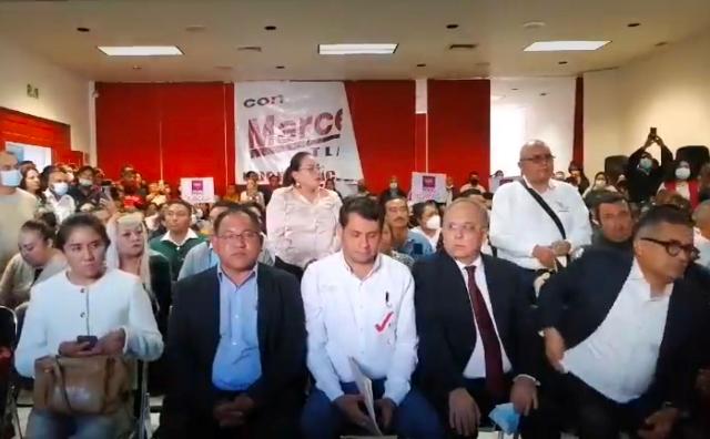 Simpatizantes de Marcelo Ebrard en Tlaxcala piden encuesta y piso parejo