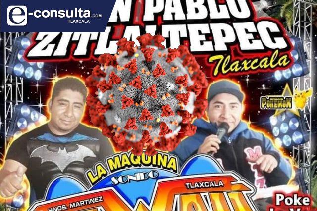 Imparables los bailes populares en Zitlaltepec; alcalde no le importa 