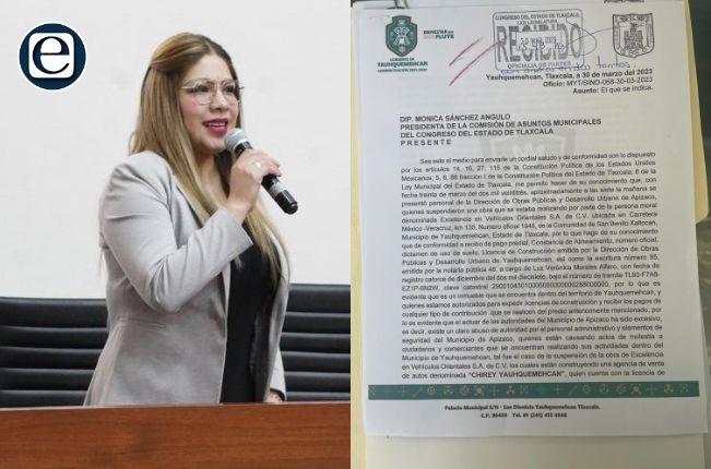 Mónica Sánchez va por la delimitación entre Yauhquemehcan y Apizaco