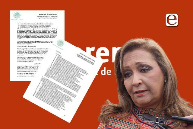 Son improcedentes acusaciones contra la Gobernadora de Tlaxcala: INE