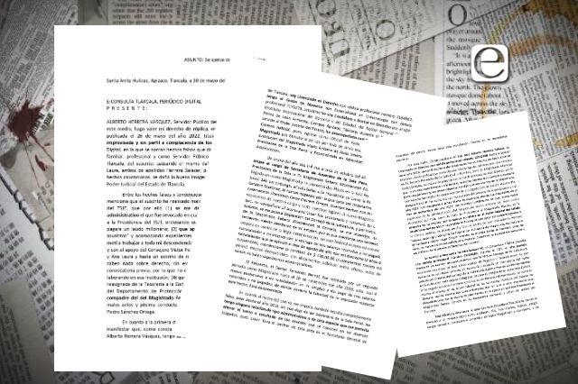 Derecho de Réplica por publicación realizada en el periódico e-consulta Tlaxcala