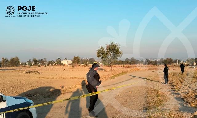 Aparece hombre muerto semienterrado en Teolocholco; PGJE investiga el caso 