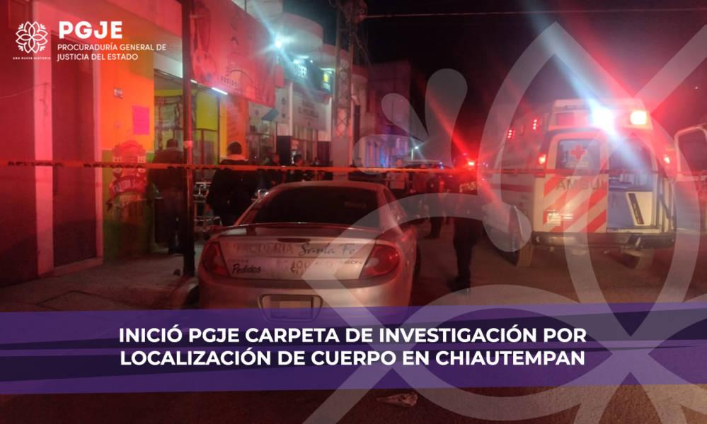 Inicia PGJE carpeta de investigación por muerte de hombre en la Carretera Puebla-Chiautempan