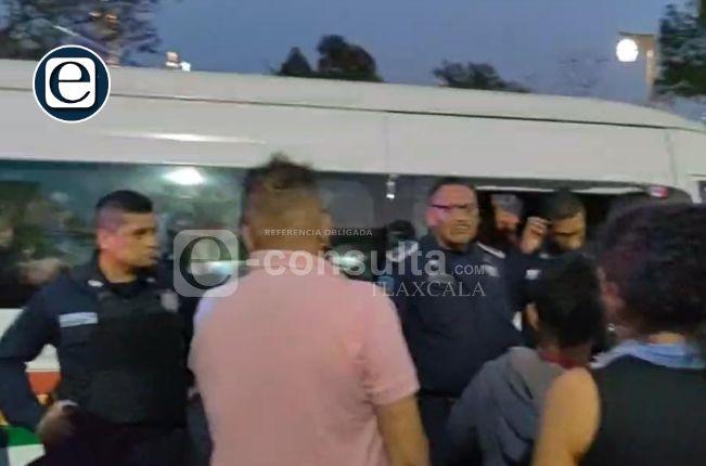 Policía controla intento de linchamiento de ladrones en Zacatelco