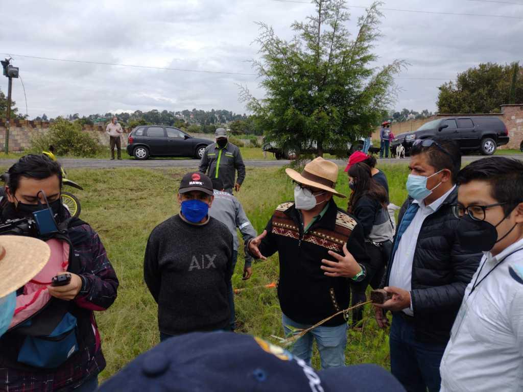 Inicia Conagua trabajos de delimitación de la zona federal en la laguna de Acuitlapilco