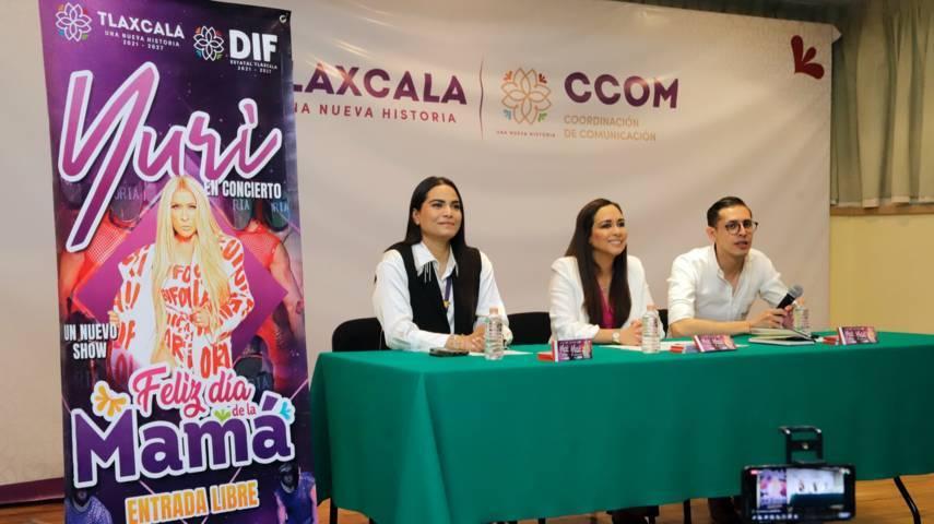 Celebrará sistema estatal DIF a mamás tlaxcaltecas con concierto de Yuri