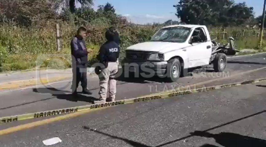 Le explota camioneta a Huicho Domínguez en Coaxomulco