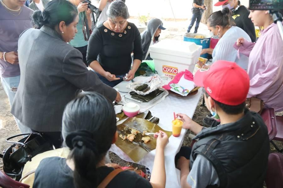 Se realiza un concurso de tamales en La Candelaria Teotlalpan
