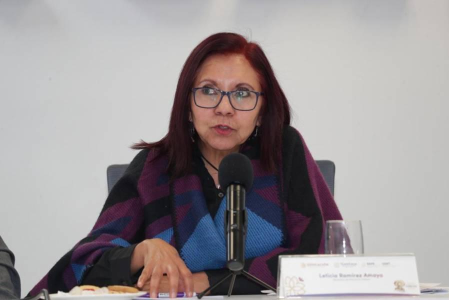 Se reunió secretaria de educación federal Leticia Ramírez con autoridades educativas de la entidad