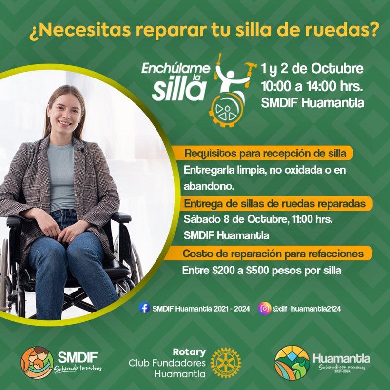 Inicia SMDIF Huamantla y el Club Rotario la campaña “Enchúlame La Silla”