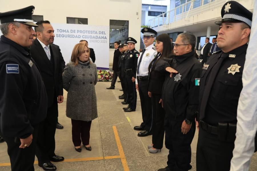 Gobernadora Lorena Cuéllar Cisneros toma protesta a Ramón Celaya como nuevo secretario de seguridad