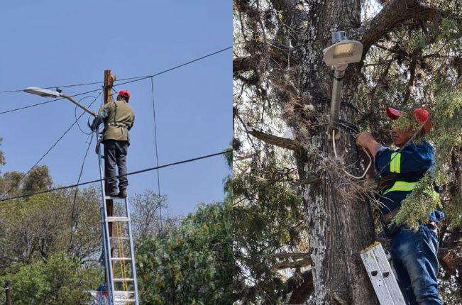 Ángelo Gutiérrez, ha concretado el cambio y reparación de lámparas en diversas vías de comunicación