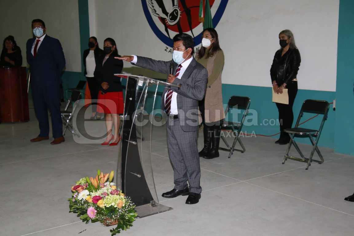 Isidro Nohpal García rinde protesta como presidente municipal de Zacualpan