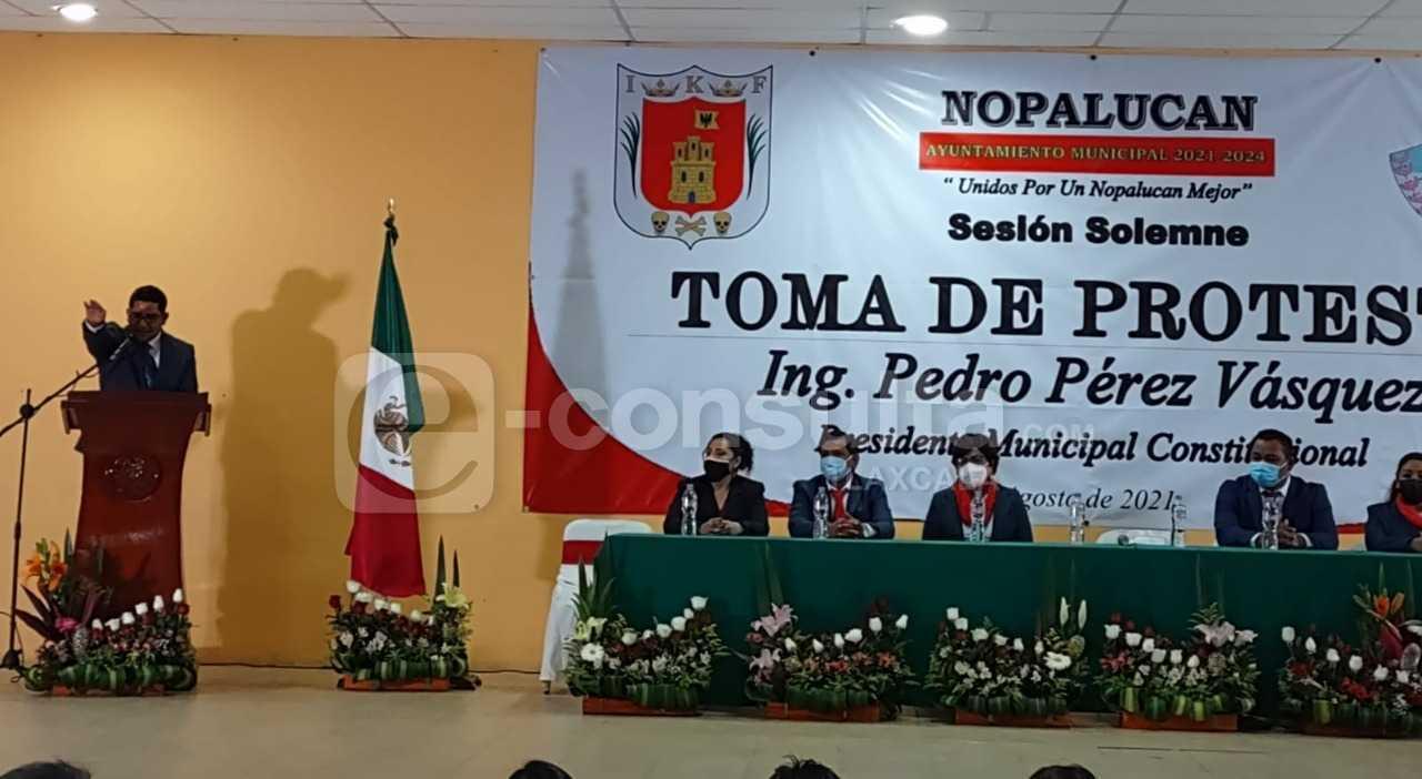 Nopalucan tiene un nuevo alcalde Pedro Pérez Vázquez