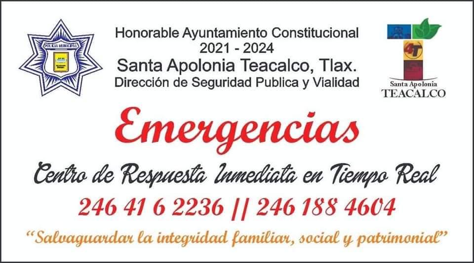 Alcalde de Teacalco implementa dos números telefónicos de emergencia 
