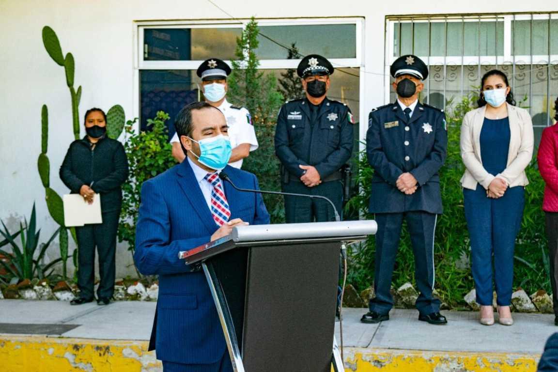 Pide alcalde de Apizaco que policías dignifiquen su lealtad a los ciudadanos