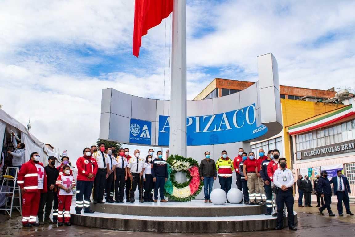 Destaca Gobierno de Apizaco labor de Protección Civil; conmemoran Día Nacional 