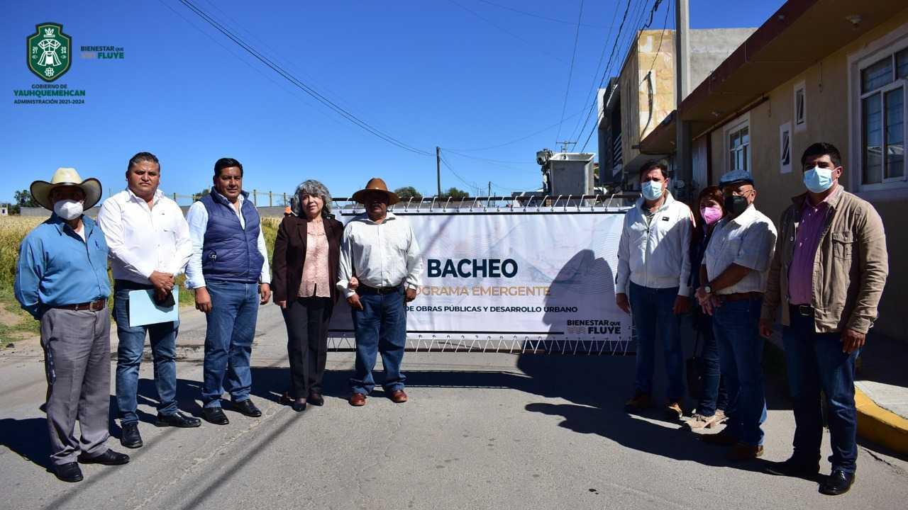 Inicia Ayuntamiento de  Yauhquemehcan programa de bacheo y alumbrado público