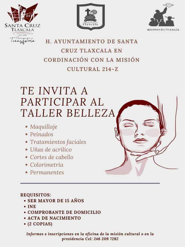 Ayuntamiento y Misiones Culturales trabajan a favor de la ciudadanía de Santa Cruz Tlaxcala