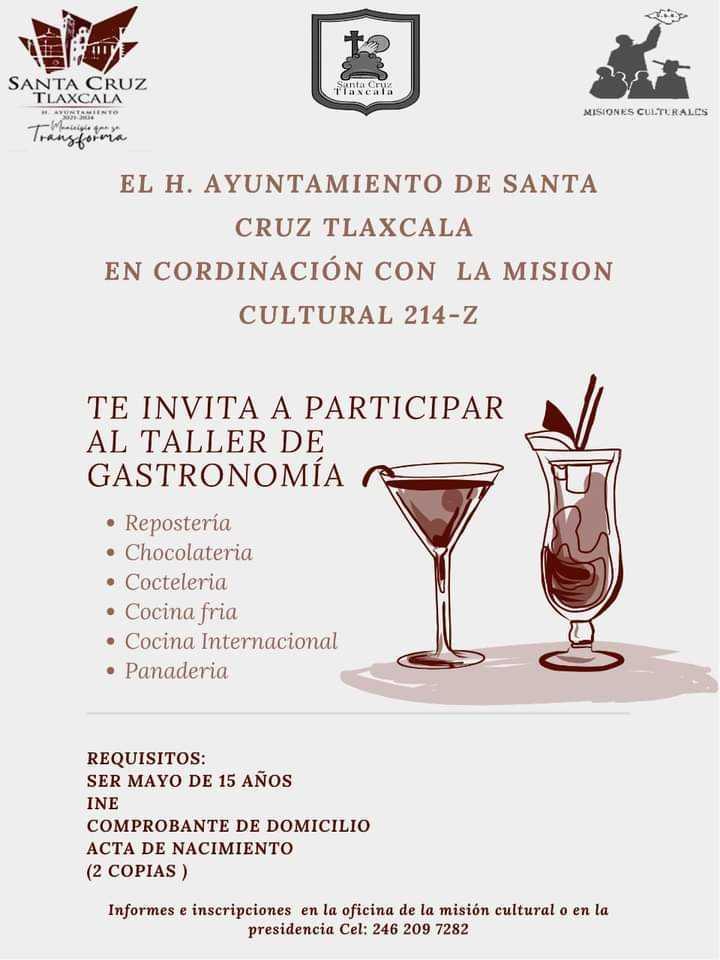 Ayuntamiento y Misiones Culturales trabajan a favor de la ciudadanía de Santa Cruz Tlaxcala