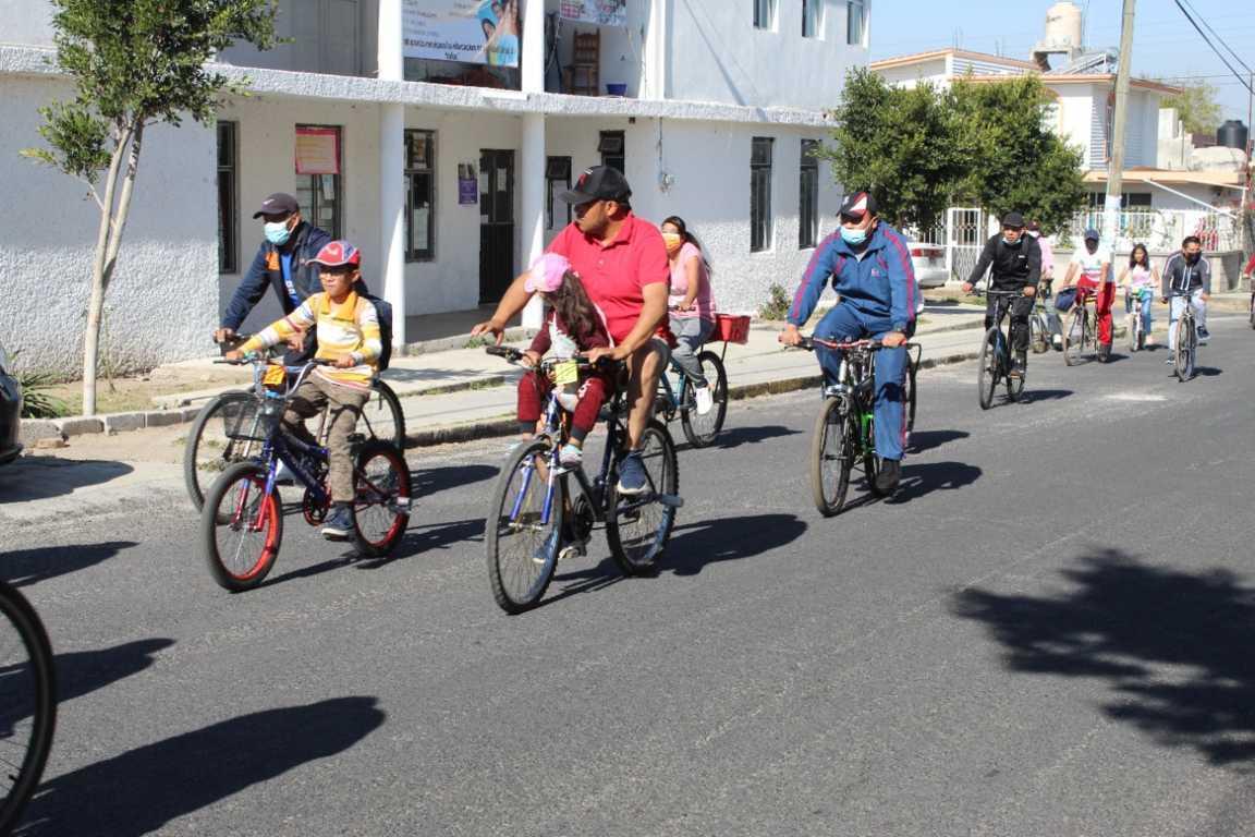 Con éxito, se efectúa el Primer Paseo Ciclista Familiar en Contla