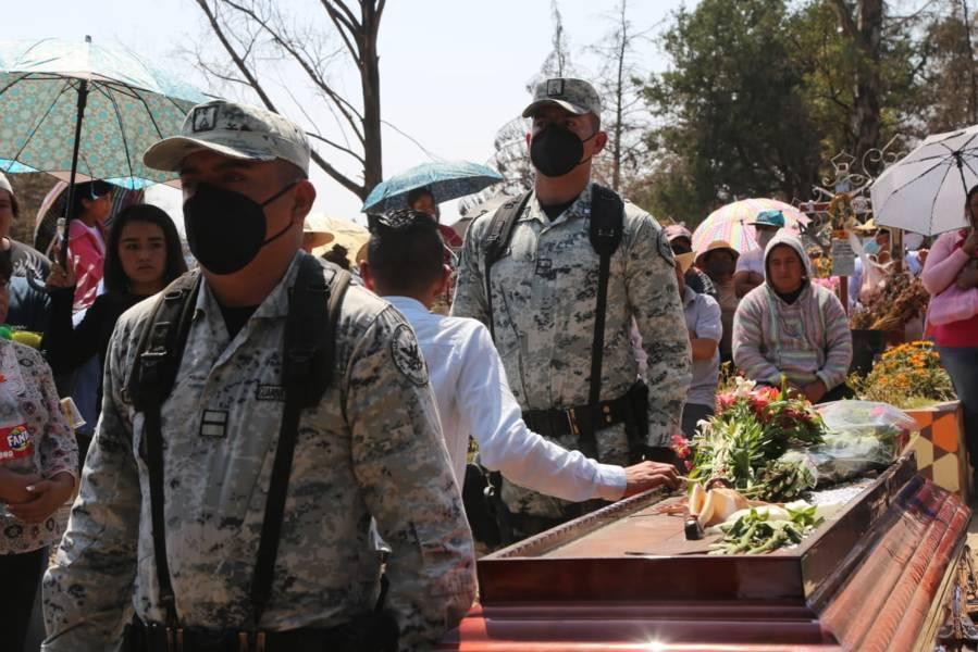 #Video | Dan último adiós a elemento de la Guardia Nacional que donó sus órganos